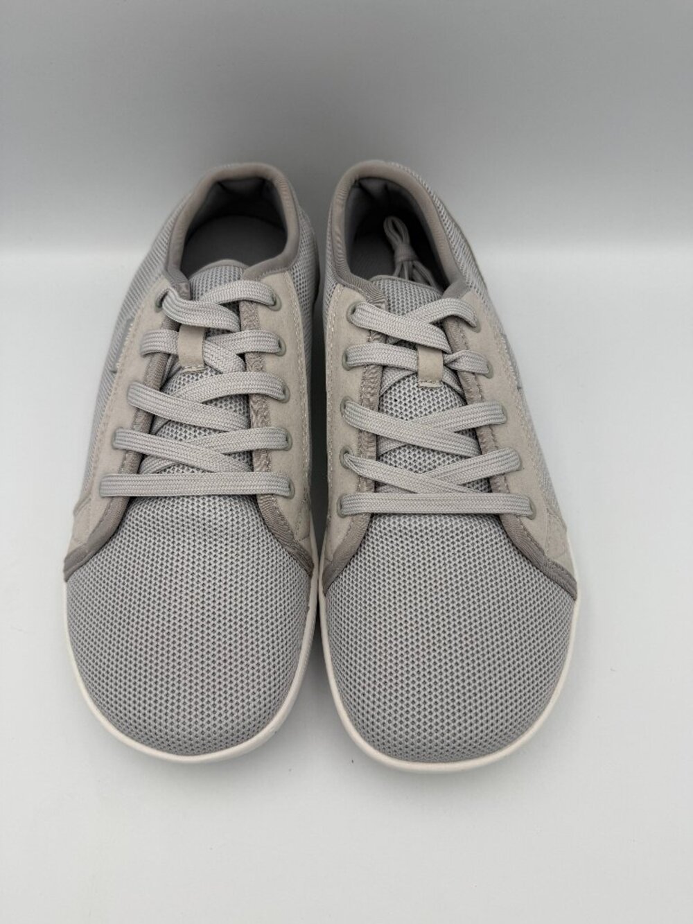 WideStep Grey Barefoot Shoes Mens Size 10 Wide Toe Box Lightweight Sneakers